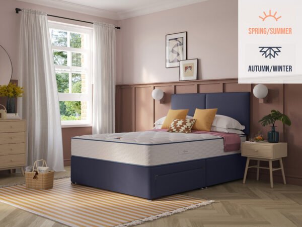 Slumberland Duo 1400 2-in-1 Divan Bed Set on Glides